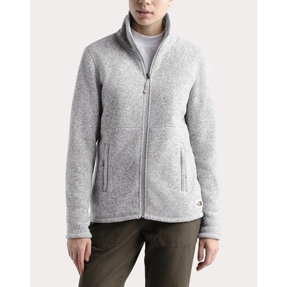 The North Face Jackets & Blazers - The North Face Full Zip Fleece Jacket Womens Small Crescent Gray Outdoors